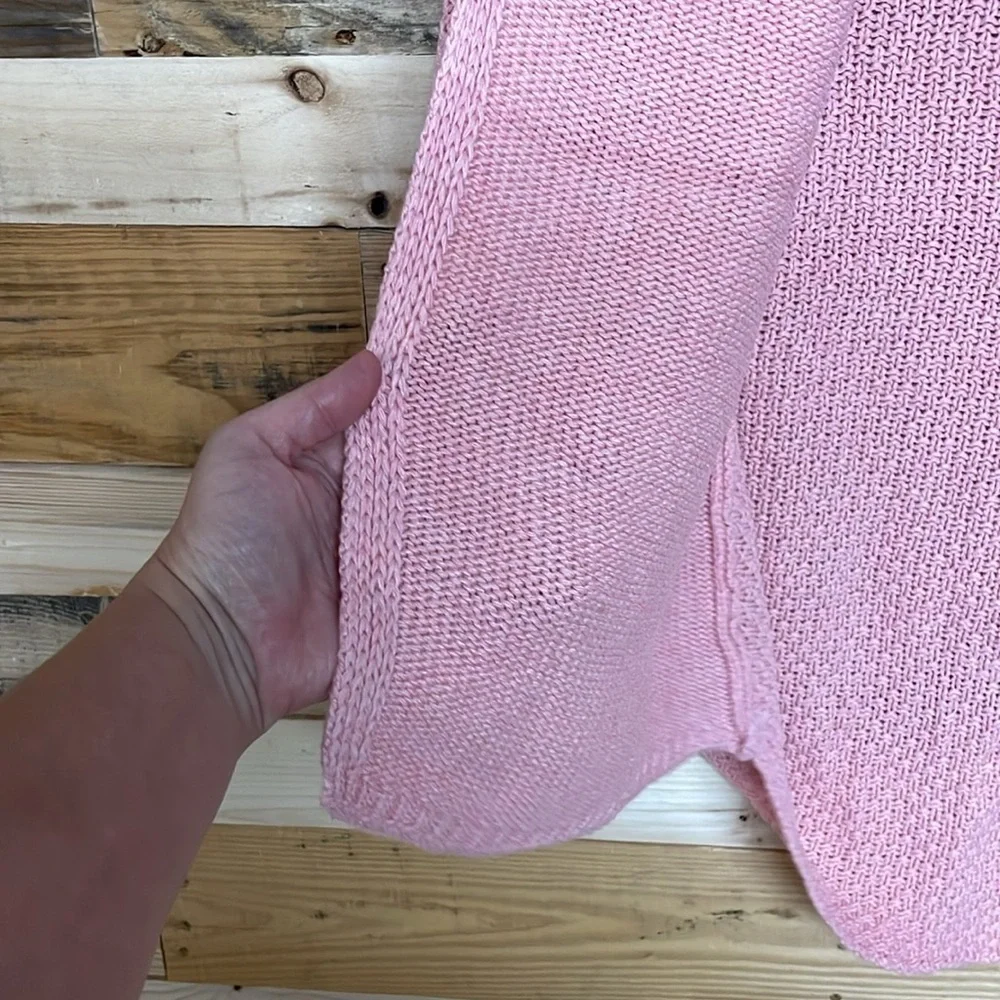 Pink size XL Cocoon Open Front Soft and Oversized Collared Sweater